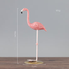 Load image into Gallery viewer, 1pc Nordic Ins Pink Flamingo Ornaments Home Accessories Living Room Desktop Station Resin Flamingo Decorative Statue