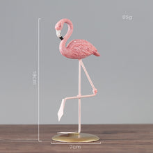 Load image into Gallery viewer, 1pc Nordic Ins Pink Flamingo Ornaments Home Accessories Living Room Desktop Station Resin Flamingo Decorative Statue