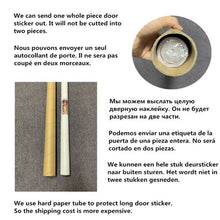 Load image into Gallery viewer, Fashion Modern Life Design Sticker On The Door Living Room Bedroom Theme Cafe Indoor Home Decor Removable Vinyl Door Sticker